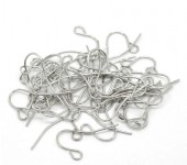 25 Paar Donker Zilveren oorbelhaakjes