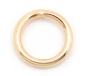 100 stuks Open ring RoseGold 6 mm