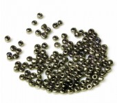 20 gram Rocailles Metallook Grijs/Bruin  3 mm