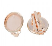 1 Paar Cabochon Oorbelclips Rosegold