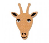 1x Houten Cabochon Giraf