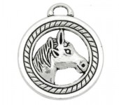 1x Bedel Paard Donker Zilver