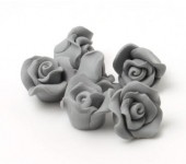 1x Fimo roos Grijs