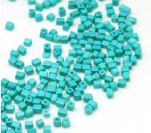 50 gram Rocailles 3 mm blokjes Turquoise