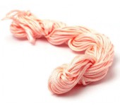 Bosje nylon koord 1 mm Roze - beetje zalm