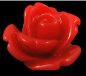 1x Roosje Cabochon Rood (klein)