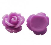 1x Roosje Cabochon LilaRoze klein