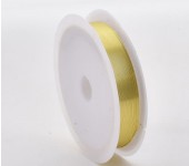 10 meter Rol Metaaldraad 0.4 mm Goudkleurig