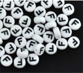 1x Letterkraaltje "F"