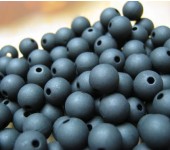 100 stuks mat frosted zwart 8mm