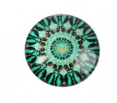 Glazen cabochon 14 mm groen