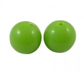 30x Glanzende Acryl kraal Groen