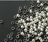 250 stuks Knijpkralen lichtzilver