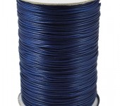 1 Meter nylon soepel vallend wax 1 mm koord Donker Blauw
