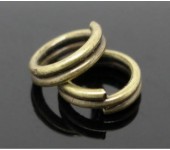 50x Splitringetjes Brons 5 mm