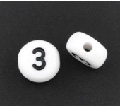 1x Cijfer Kraaltje "3"