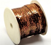 1 meter Paillettenband Bruin