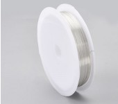 10 meter Rol Metaaldraad 0.4 mm Lichtzilver