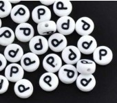 1x Letterkraaltje "P"