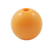 50x Glanzende Acryl kraal Licht Oranje