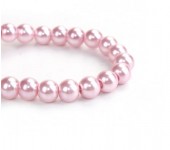 Snoertje Glasparel 8 mm Roze