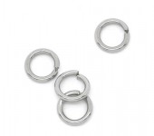 250x roestvrijstalen (304) open ring 5 mm