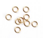 20x roestvrijstalen (304) open ring 5 x 0.7 mm Goud