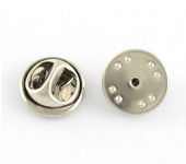 1x Sluiting voor een revere pin broche RVS