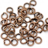 200x Roodkoper Open ring 3 mm