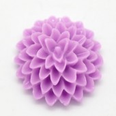 Cabochon chrysant Lila 15mm