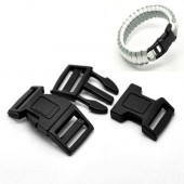 1x Kunststof Survival Buckle Zwart  51 mm