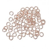 100x Open ring Rosegold 4 mm