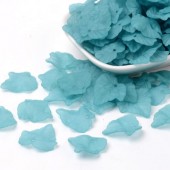 25x Frosted Blaadjes Turquoise