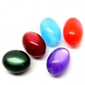 50x Acryl Catseye Kraaltjes mix 12 x 9 mm