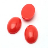 1x Cabochon Acryl Rood