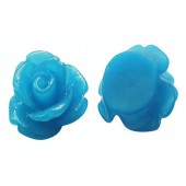 1x Roosje Cabochon Midden Blauw