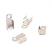 20 stuks koordklem Donker Zilver