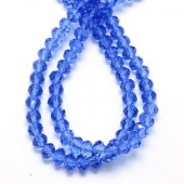 Snoertje 100 stuks Facet Donker Lila/Blauw