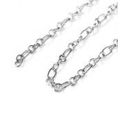 10 meter Donker Zilveren Schakelketting