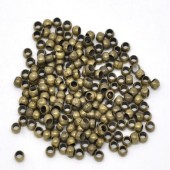 50 stuks Knijpkralen Brons 3.5 mm