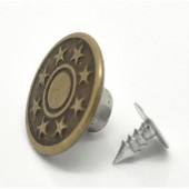 1x Spijkerbroekenknoop Brons