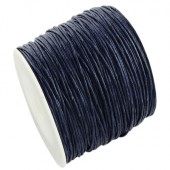 1 Meter rubber koord zwart Dikte 2 mm