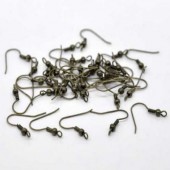 50x Oorbelhaakjes Brons (25 paar)