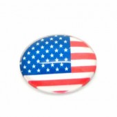 1x Glazen Cabochon US Vlag