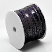 1 meter Paillettenband Zwart