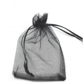 25x Organzazakjes 15 x 10 cm Zwart