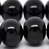 Snoertje Glasparels 4 mm Zwart