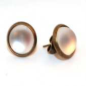 1 Paar oorbelletjes Brons Polaris Acryl