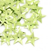 6.5 gram (200 stuks) Pailletten ster groen