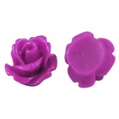 1x Cabochon Roosje Cerise